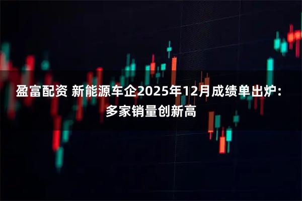 盈富配资 新能源车企2025年12月成绩单出炉: 多家销量创新高